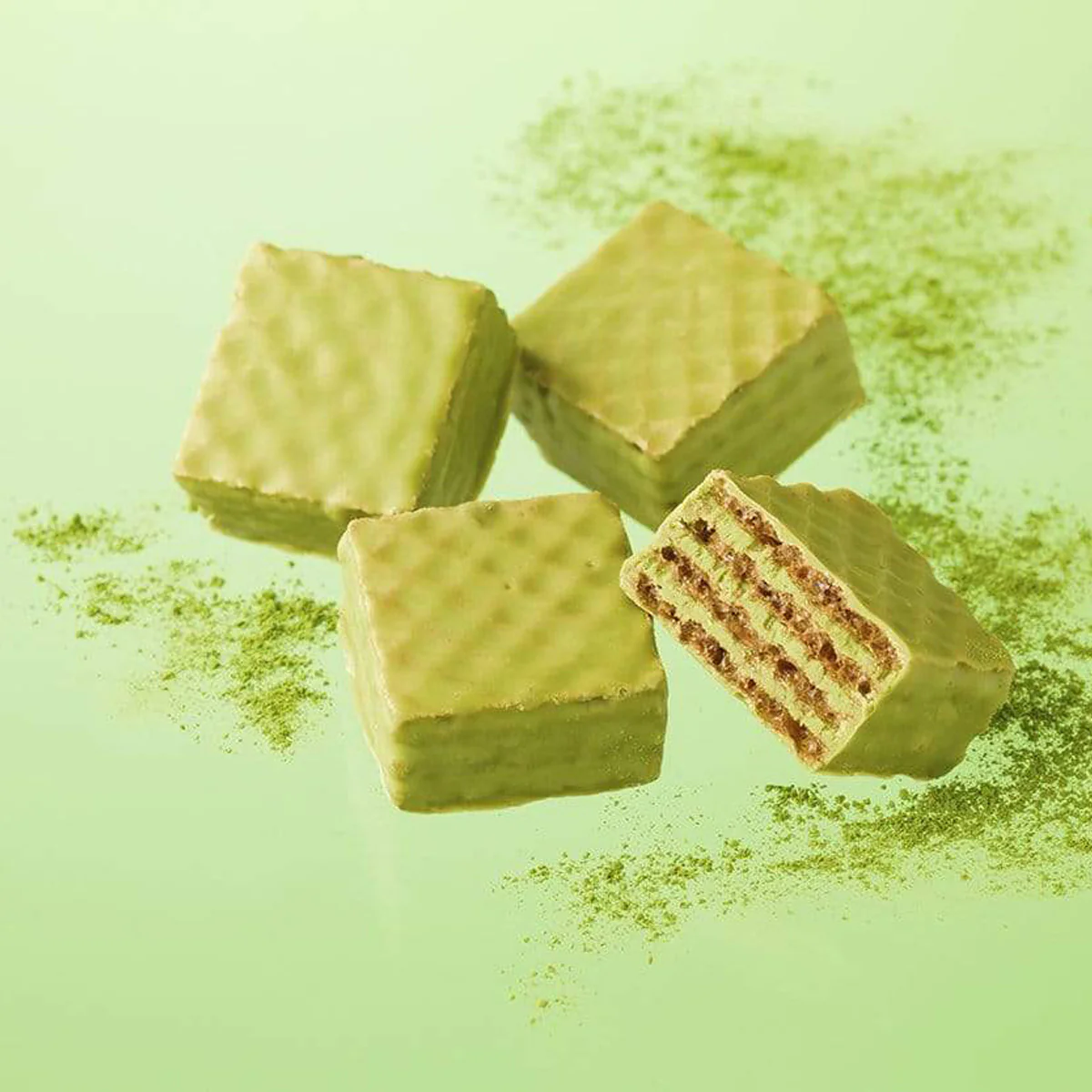 Chocolate Wafers "Matcha (12 Pcs)" - Image 3