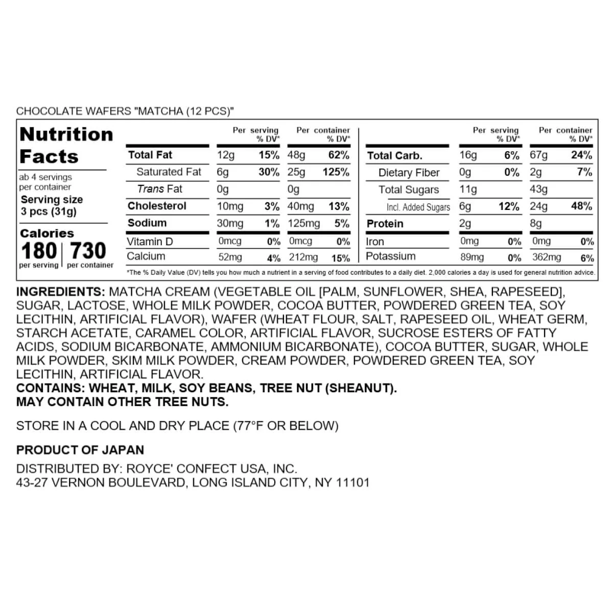 Chocolate Wafers "Matcha (12 Pcs)" - Image 7